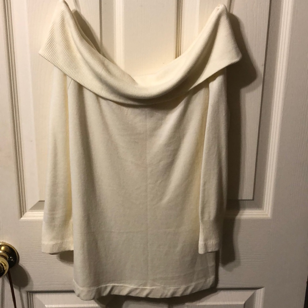 Off the shoulder sweater top